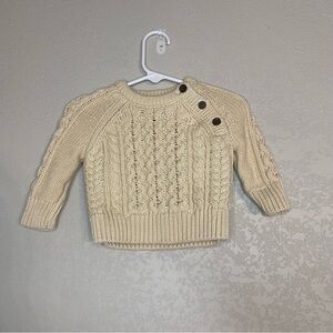 Baby Gap Cable Crewneck Knit Sweater sz 3-6mo